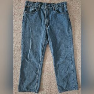 Levi's 516 Slim Straight Blue Denim Jeans Size 32 *Altered*